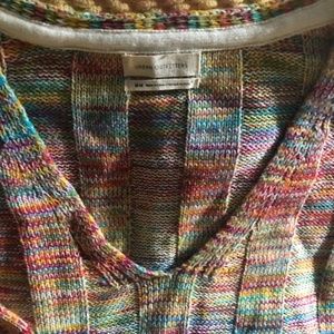 URBAN OUTFITTERS Low V-neck Multi Color Sweater